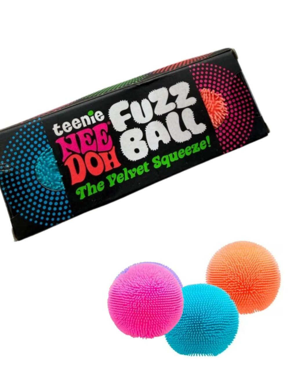 💙🩷🧡 NIB Teenie NeeDoh Fuzz Ball 3-Pack ✨